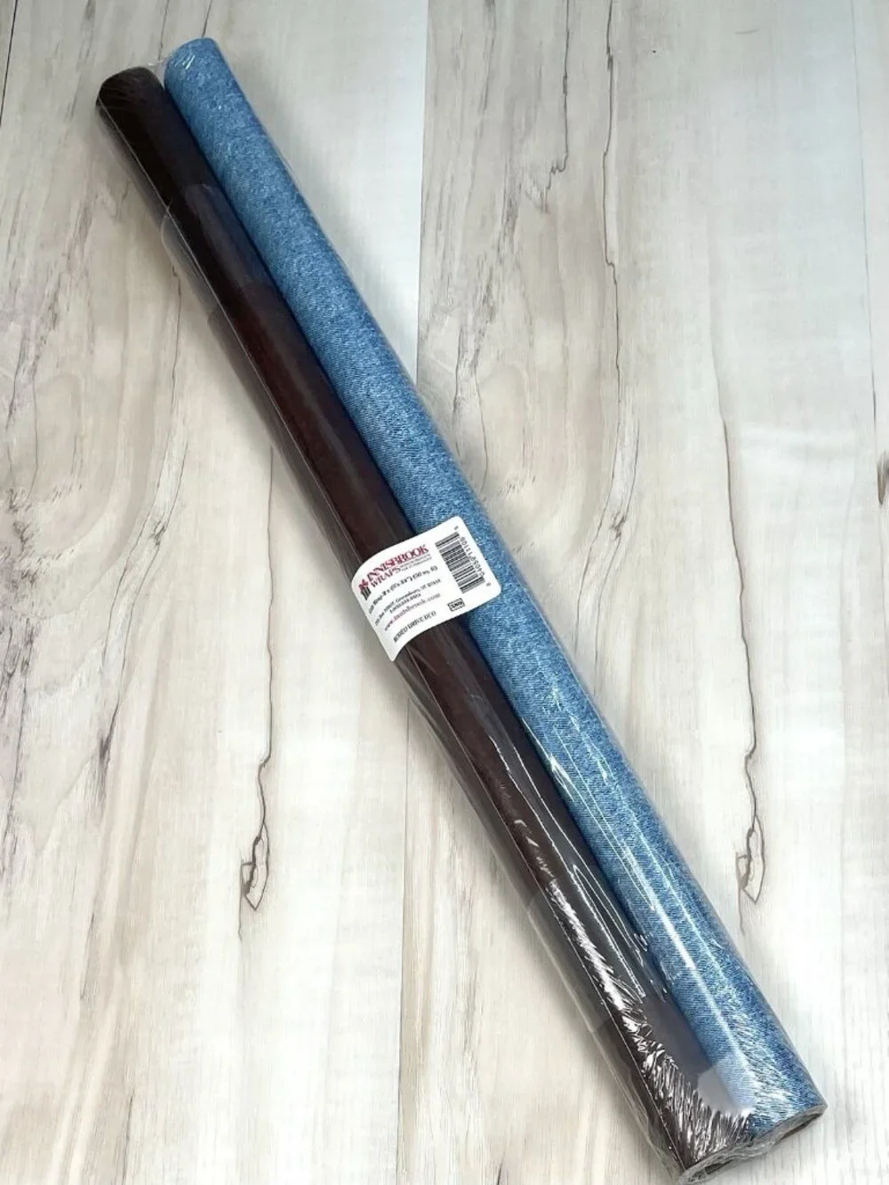 VTG INNISBROOK Wraps 2pk GIFT WRAP 36 sq ft RODEO DRIVE DUO Denim Leather NIP
